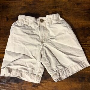 Carters Toddler Khaki Shorts Elastic Waist Casual Chino (Boys 4T)‎